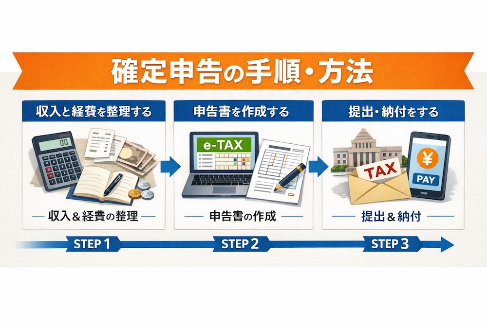 確定申告の手順・方法