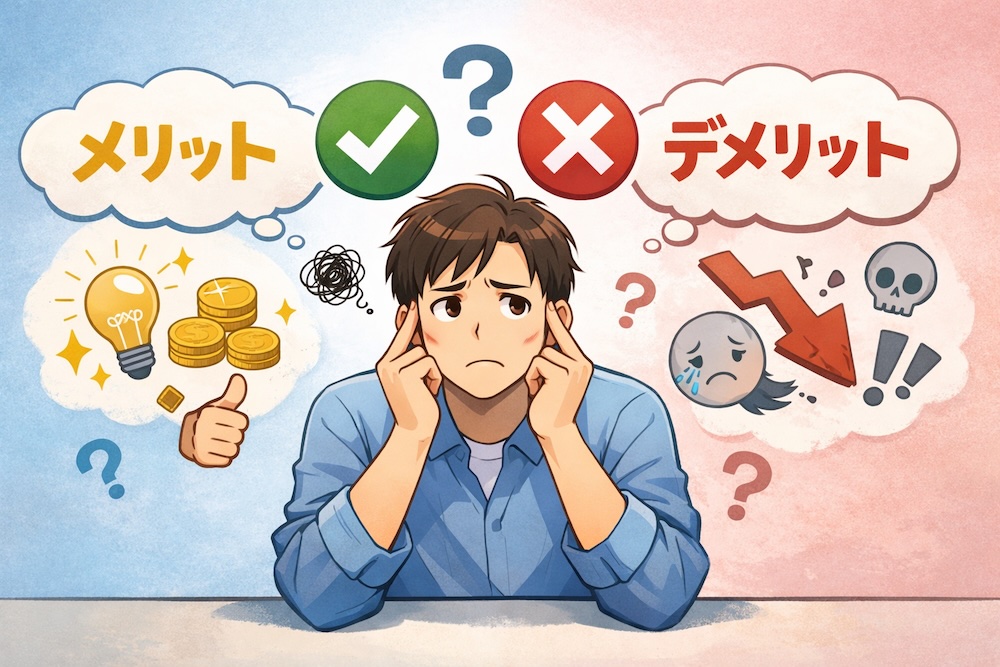 青色申告と白色申告の違いとメリット・デメリットを考える男性ライター