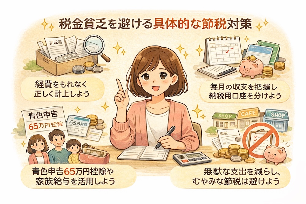 節税対策で税金貧乏を避けよう