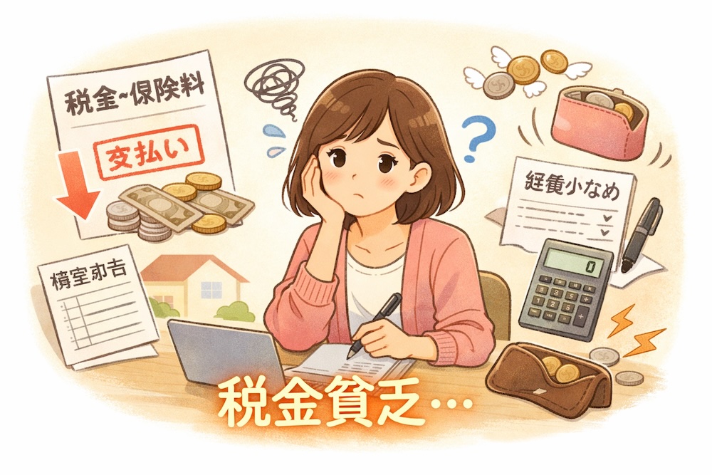 税金の悩みと空っぽの財布