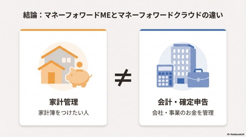 マネーフォワードMEとマネーフォワードクラウドの違い